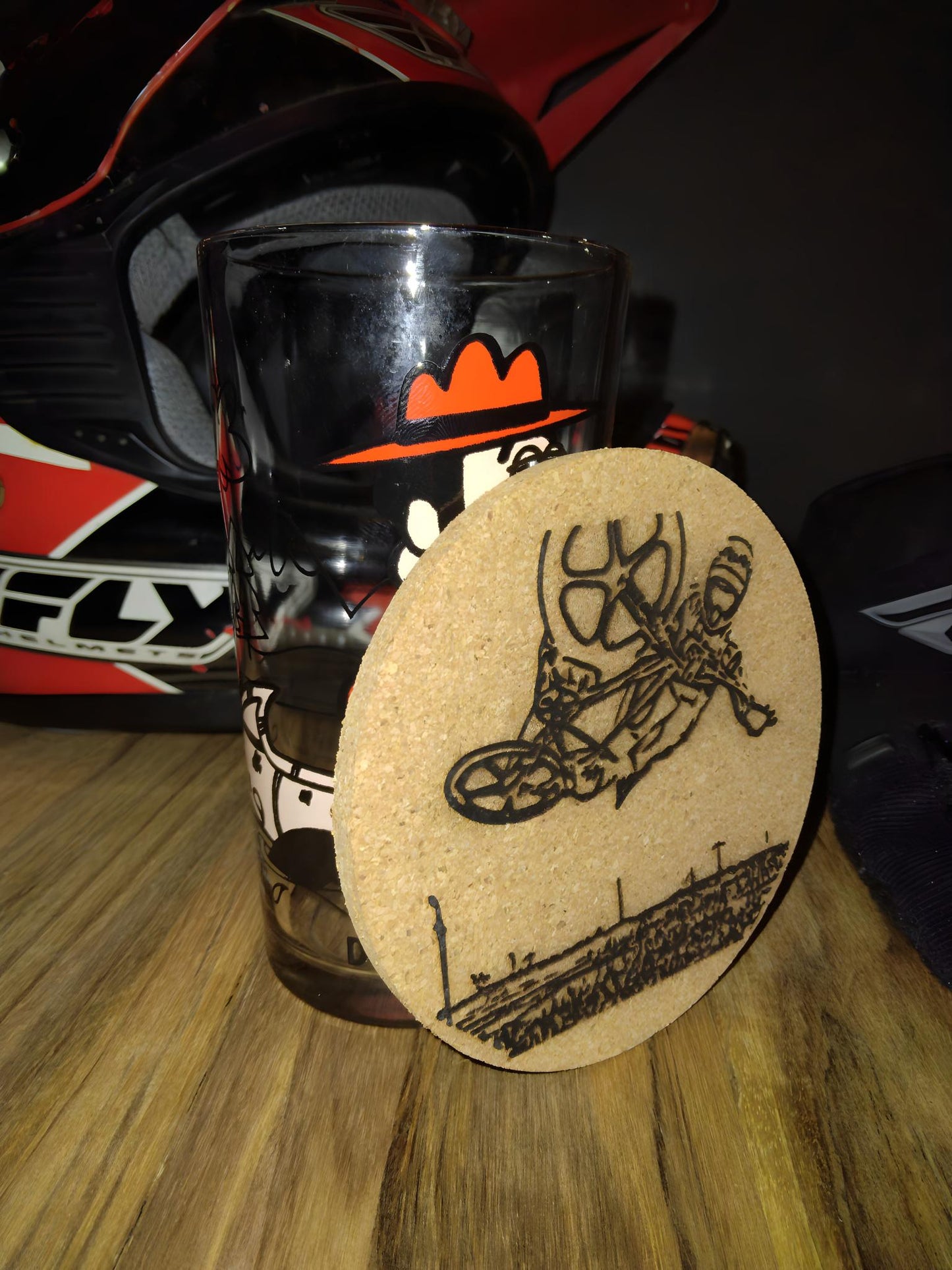 Freestyle BMX Artwork Coaster - Left