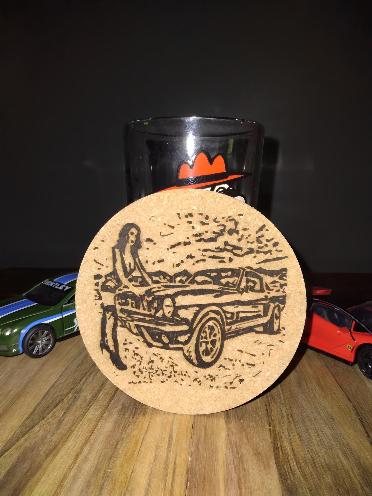 Hotrod Art Pinup Coaster - Front