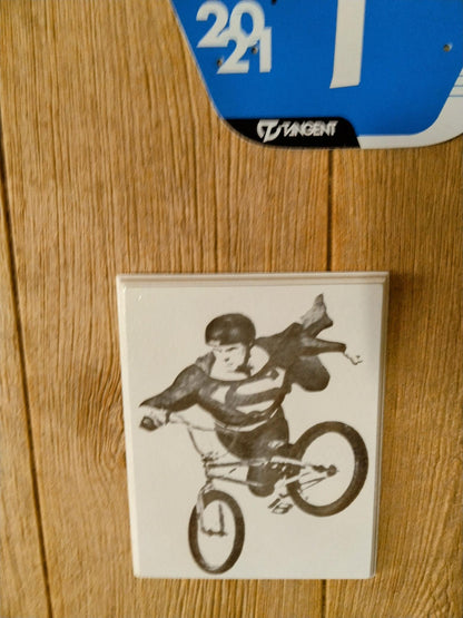 Superman BMX Laser Engraved Wall Decor Art| A Perfect BMX Gift Idea